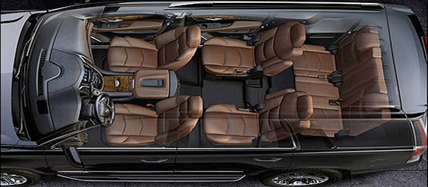 32 Passenger Luxury Mid-Size Coach Inside