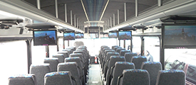 56 Passenger Luxury Highway Coach Inside